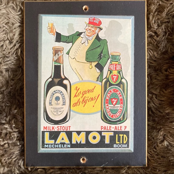 Lamot LTD Wooden Beer Sign - Picture 1 of 2